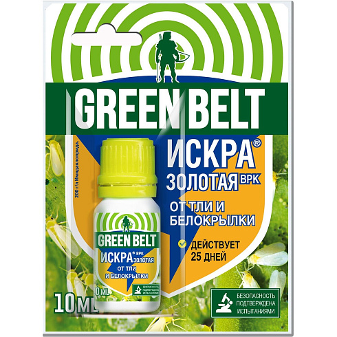 Инсектицид "Искра золотая" от  тли,белокрылки флакон 10мл на блистере "Green Belt" (43572)
