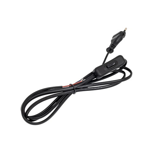 Шнур сетевой с вилкой и кыключ. 2А, 500Вт, 1,7м, черный UCX-C11/02A-170 Black Uniel UL-00004432