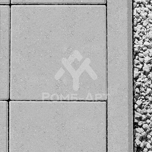 Брусчатка КВАДРАТ 300х300х60мм (серая) Мун