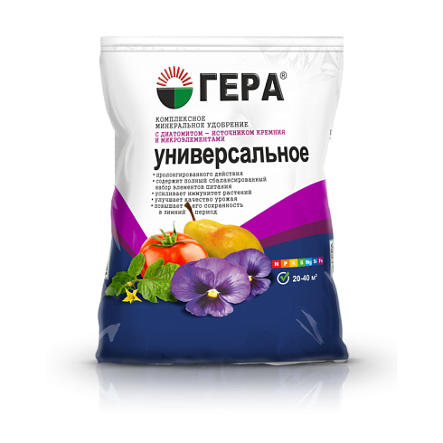 Удобрение универсальное 0,9кг "Гера"
