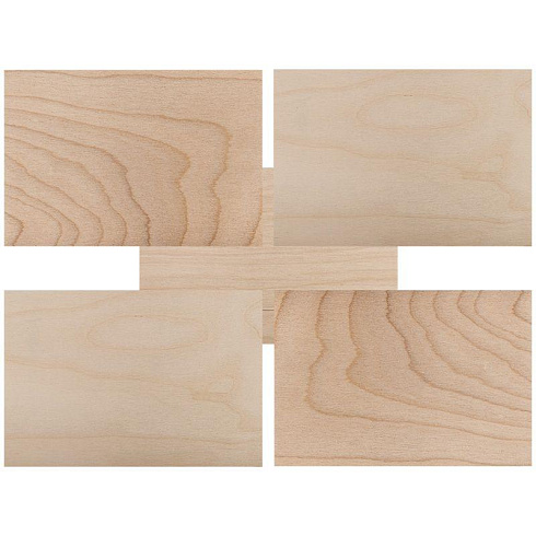 Доска для выжигания Rexant "Творческий без рисунка" (н-р 5шт 148х210мм) (12-0940)