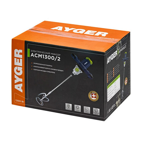Дрель-миксер электрич. AYGER ACM 1300/2