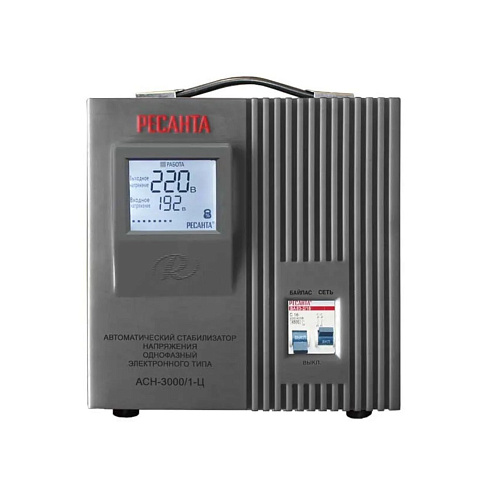 Стабилизатор напряжения Ресанта АСН-3 000/1-Ц (140-260В, 3000Вт)