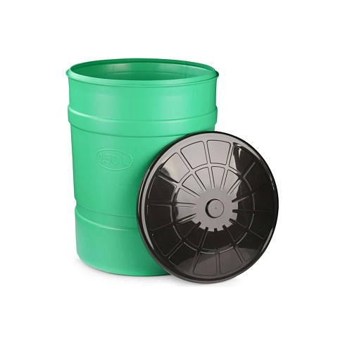 БОЧКА -БАК пласт.с крышкой 150 л  Альтернатива М8139