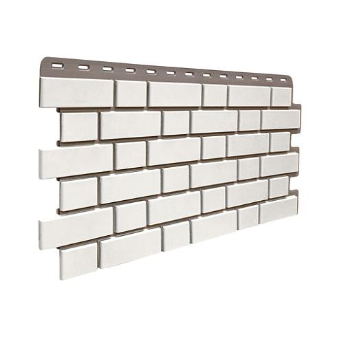 Фасадная панель FineBer ДАЧНЫЙ кирпич Клинкерный (Белый) 1,13х0,463