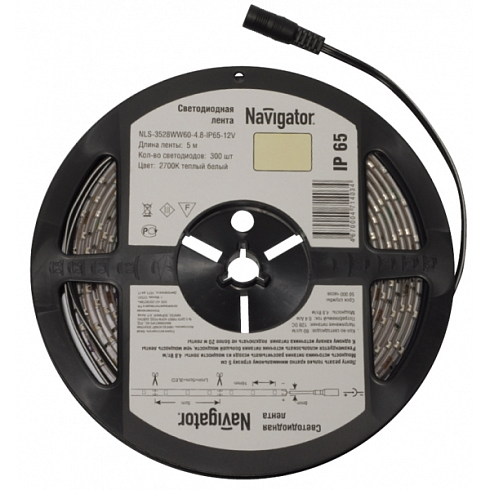 Лента светодиод. Navigator 71 404 синий в силиконе