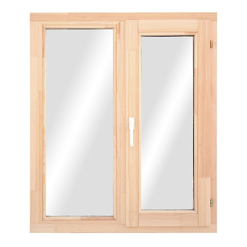 Окно деревянное с однокамерным стеклопакетом 120х100см