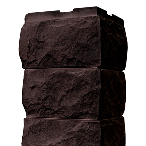 Угол наруж.для фасад.пан. FineBer СКОЛ 3D (темно-коричневый) 0,595х0,160