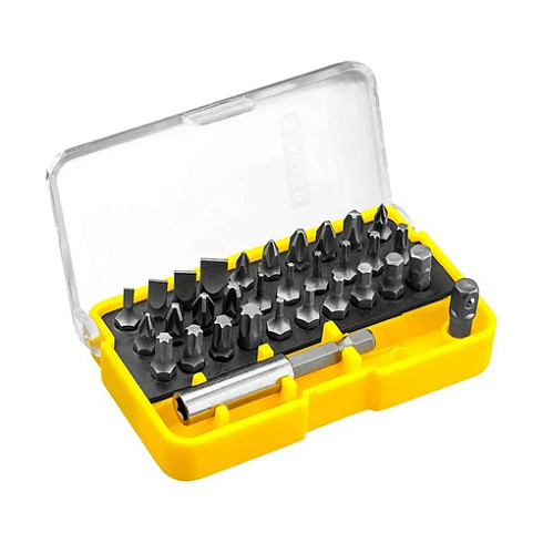 Биты в мобильном бит-боксе с клипсой, 32 шт Набор STAYER Professional (26135-H32)