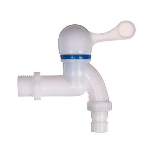 Кран пластик внешн.резьба 1/2" отвод для шланга 1/2" 12мм (3814972)