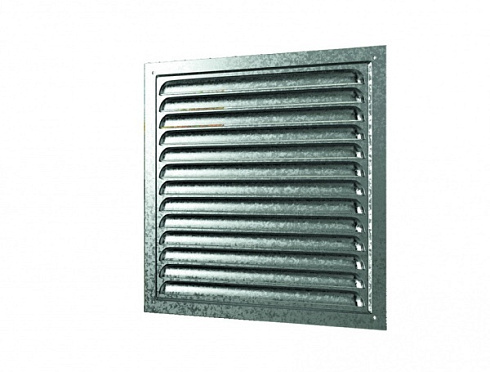РЕШЕТКА вентиляционная вытяжная стальн. с оцинк. покрытием 250х250 (2525МЦ) (05061)