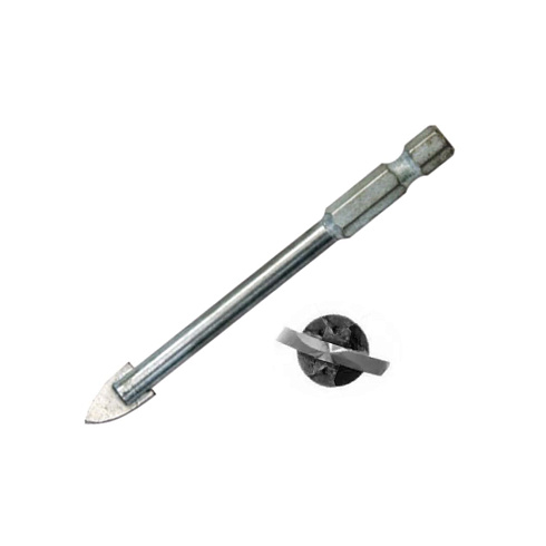 Сверло по стеклу и керамике ф.8мм 6гр 2 резца