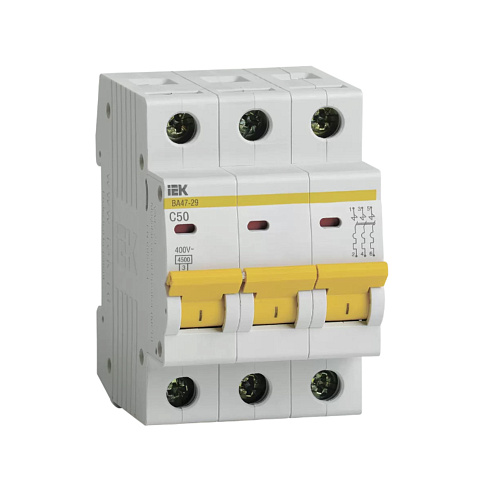 Выкл.авт.мод.3п C 50А ВА 47-29 4,5кА ИЭК