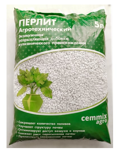 Перлит вспученный агротехнический 5л "Cemmix"