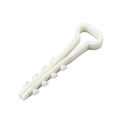 Дюбель-хомут d5х8мм для плоского кабеля бел.нейл ИЭК UHH35-5-8-100